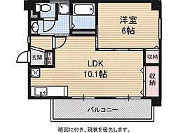 グラン・ピア京橋 1LDKの間取図画像