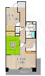 パードレ関目 2LDKの間取図画像