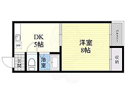 ササイマンション 1DKの間取図画像