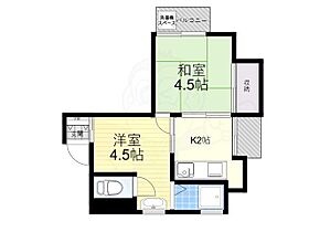 大阪府豊中市服部元町１丁目（賃貸マンション2K・3階・25.00㎡） その2