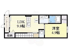 ラ ルーチェ  ｜ 大阪府豊中市熊野町２丁目（賃貸アパート1LDK・2階・43.36㎡） その2