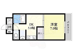 マンションビッグペンA 1DKの間取図画像