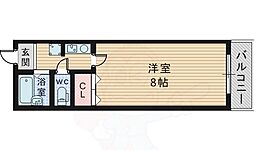 サピエンストヨナカ 1Kの間取図画像