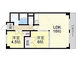 グレースフルハイツ1号館 2階/-