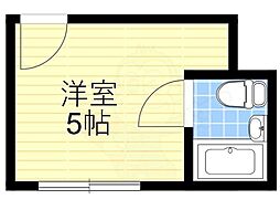 ギャレ蛍池 ワンルームの間取図画像