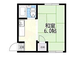 春日荘ハイツG棟 1Kの間取図画像