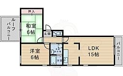 ファミーユ 2LDKの間取図画像