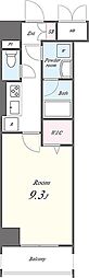 N'sパークレジデンス高田馬場 1Kの間取図画像