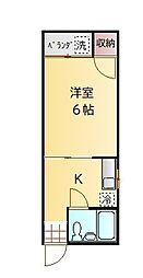 テル・コーポ 2階1DKの間取り