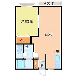 間取図画像 1LDK