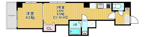 ベルテ千葉中央 603｜千葉県千葉市中央区中央2丁目(賃貸マンション1LDK・6階・31.81㎡)の写真 その2