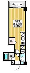 NYSquareフナバシ 1Kの間取図画像