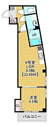 Charmant Maison 1LDKの間取図画像