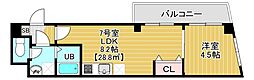Charmant Maison 1LDKの間取図画像