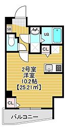 ミライズ南千住 1Kの間取図画像