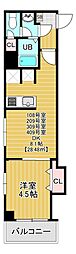 soare幕張2nd 1DKの間取図画像