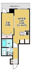 金太郎ヒルズ372 1LDKの間取図画像