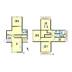阪急今津線 仁川駅 徒歩20分