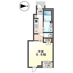 山陽電鉄本線 西新町駅 徒歩28分の賃貸アパート 1階1Kの間取り