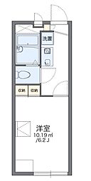 JR東海道・山陽本線 甲子園口駅 徒歩22分の賃貸アパート 2階1Kの間取り