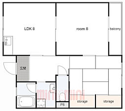 間取図画像 2LDK