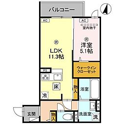 間取図画像 1LDK