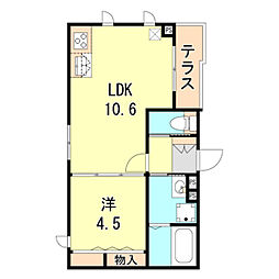 JR東海道・山陽本線 芦屋駅 徒歩3分の賃貸マンション 1階1LDKの間取り