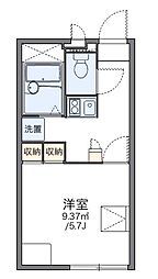 阪急神戸本線 王子公園駅 徒歩10分の賃貸アパート 2階1Kの間取り
