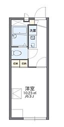 JR福知山線 塚口駅 徒歩7分の賃貸アパート 1階1Kの間取り