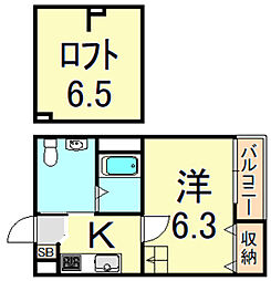 阪急神戸本線 武庫之荘駅 徒歩16分 2階/-