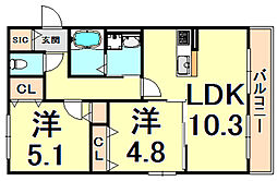 阪急神戸本線 西宮北口駅 徒歩12分 2階/-