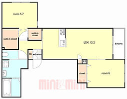 間取図画像 2LDK