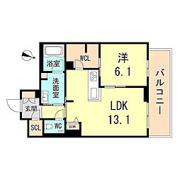間取図画像 1LDK