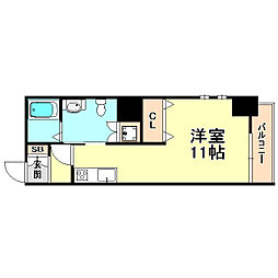 J&Nサマセットプレイス ワンルームの間取図画像