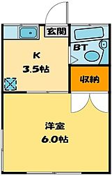 間取図画像 1K