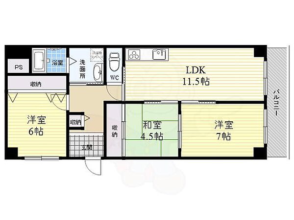 FOURM-レジデンス東園田 406｜兵庫県尼崎市東園田町６丁目(賃貸マンション3LDK・4階・65.50㎡)の写真 その2