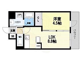 ファミール・園田  ｜ 兵庫県尼崎市小中島２丁目（賃貸マンション1LDK・3階・33.21㎡） その2