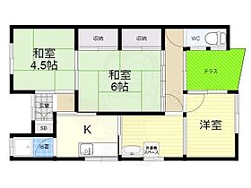 兵庫県尼崎市猪名寺１丁目（賃貸一戸建3K・1階・42.00㎡） その2