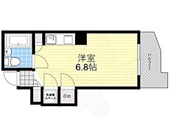 ノアムールセイキ 5階ワンルームの間取り