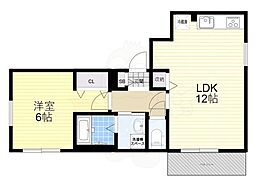 ワコーレヴィータ塚口本町一丁目 1階1LDKの間取り