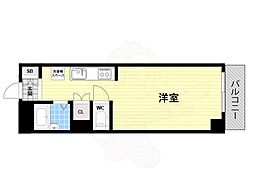 cozy園田 ワンルームの間取図画像