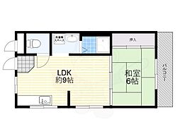 シティコート 1LDKの間取図画像