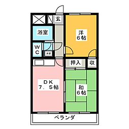 間取図画像 2DK