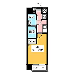 アルファコート西川口23 1Kの間取図画像