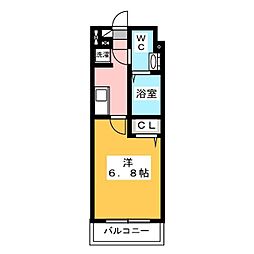アルファコート西川口23 1Kの間取図画像