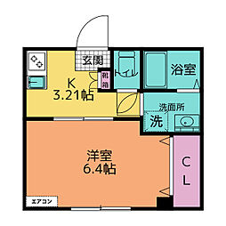 Konya.K 1Kの間取図画像