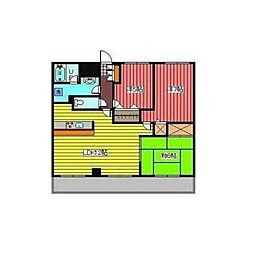 パークスクエア西川口 3LDKの間取図画像