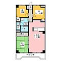 ファミーユモトヤシキ3階10.3万円