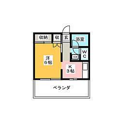 間取図画像 1K