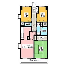 マ・メゾン寿 3LDKの間取図画像